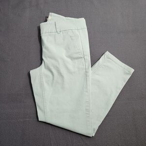 Ann Taylor LOFT Women 6 Blue Low Rise Marisa Ankle Chino Pants
